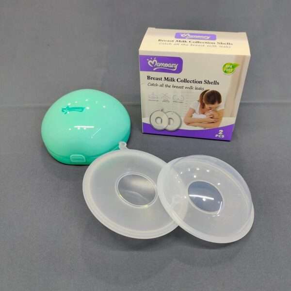 2pices Silicone Wearable BreastMilk Collector With Carrying Box