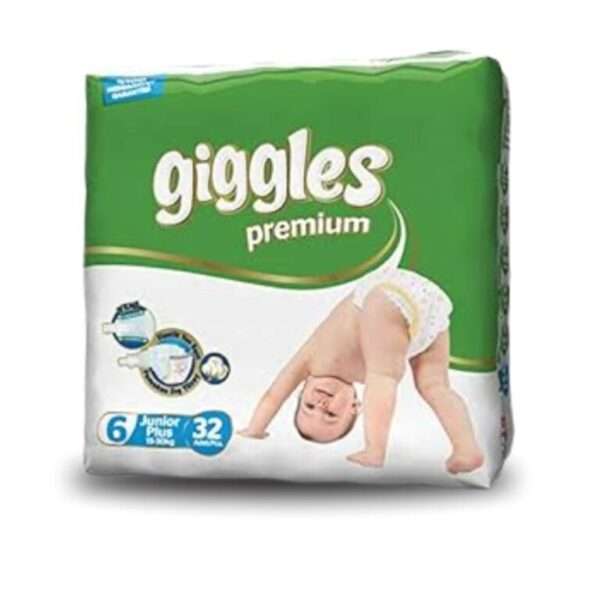 Giggles Baby Diaper Belt 6 Extra Large (15-30 Kg) 32-Pcs (Turkey)