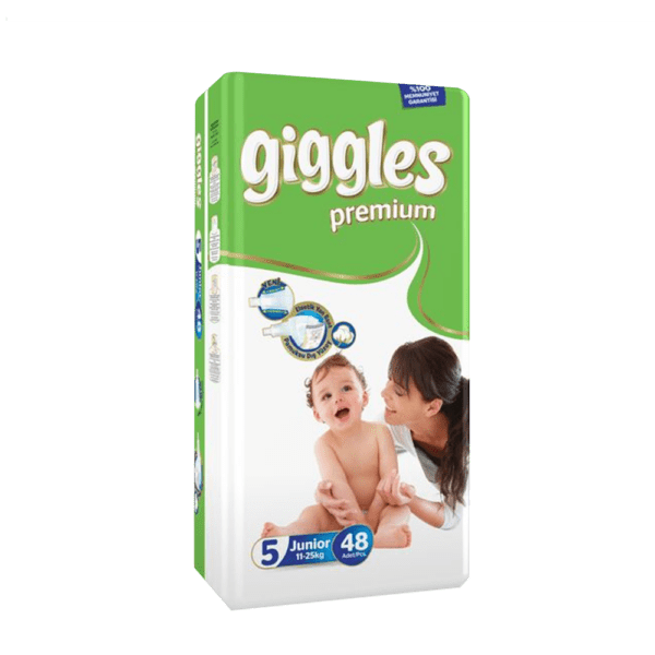 Giggles Premium Baby Diaper Belt 5 Junior (11-25 Kg) 48-Pics ( Turkey )