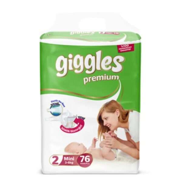 Giggles Baby Diaper Belt S-2 Mini (3-6 Kg )76-pcs