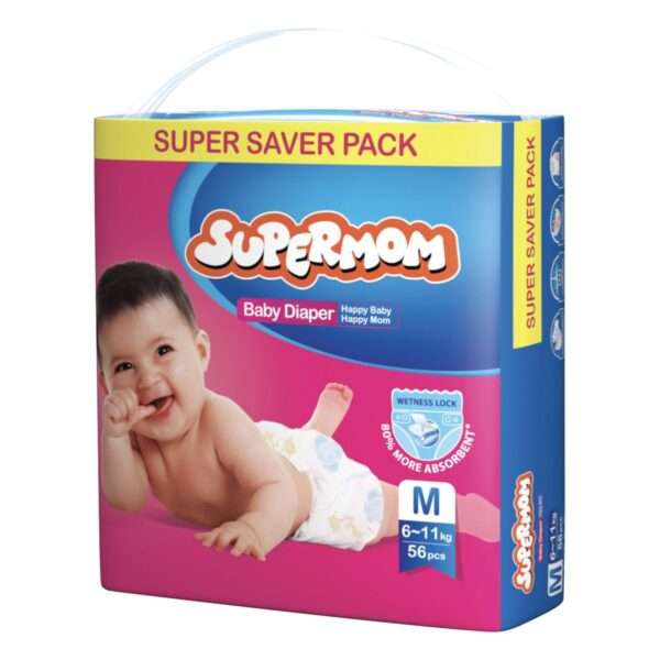 Supermom Baby Belt Diaper M – 6-11 kg – 50 Pcs